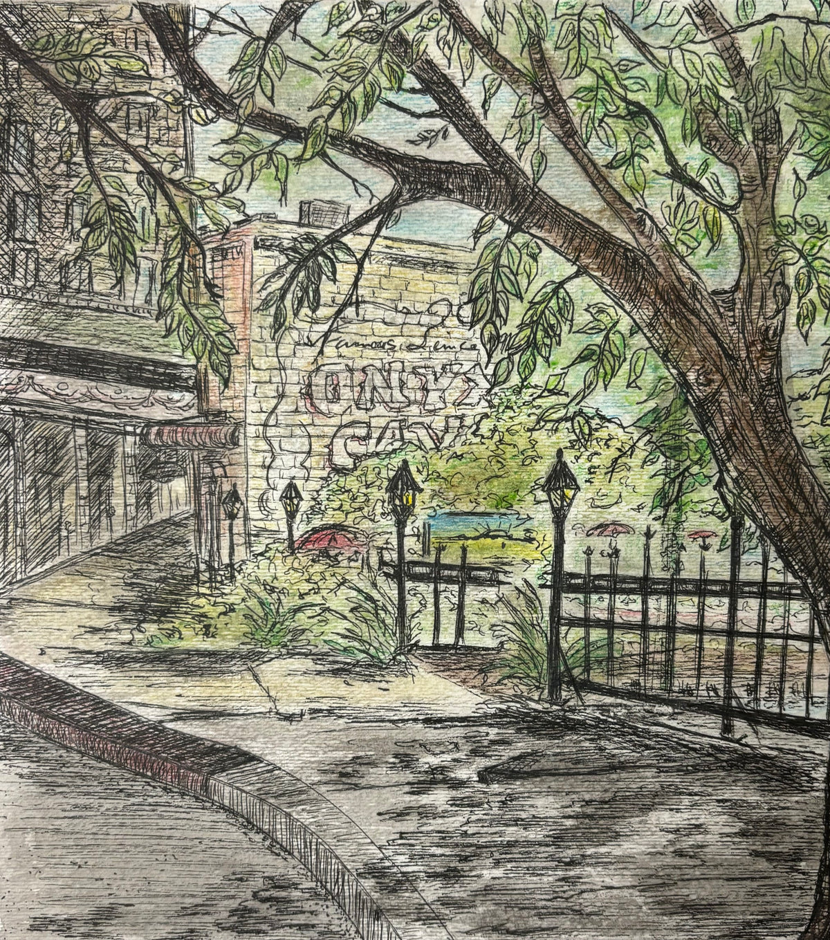 Downtown Eureka Springs Art Print