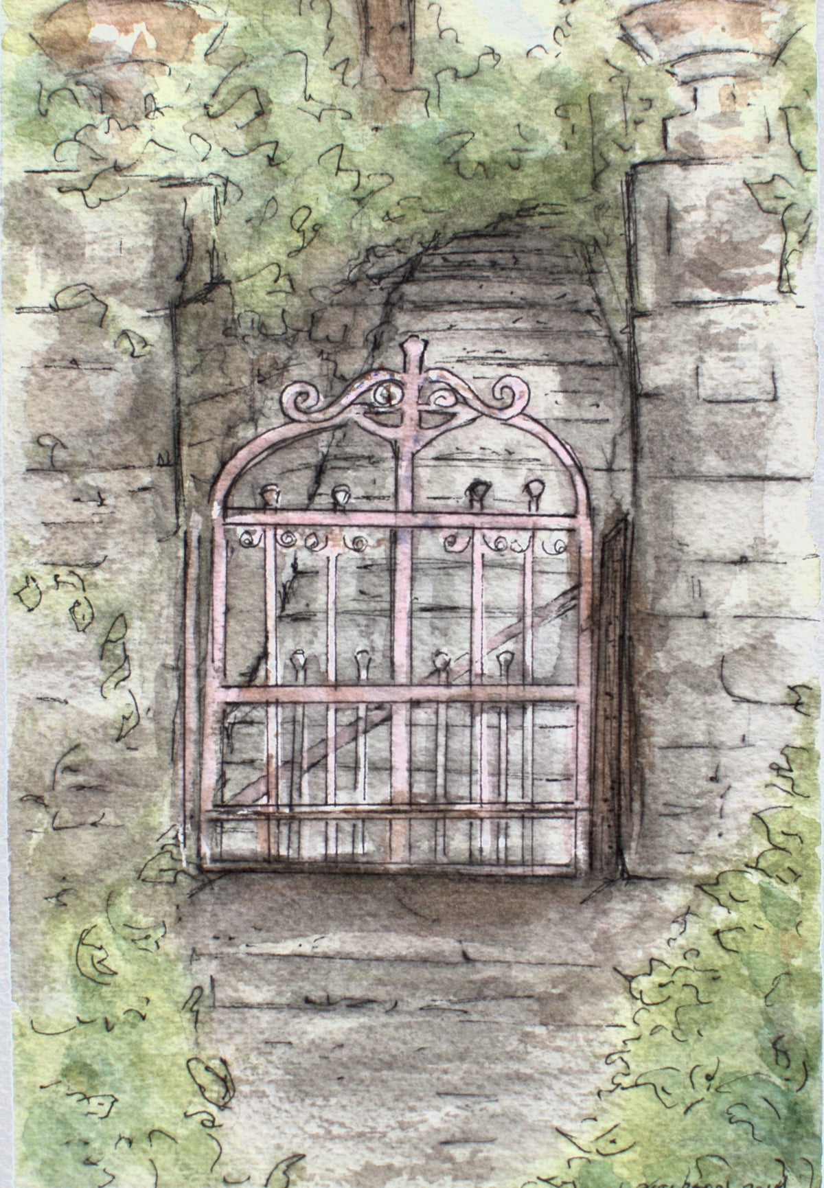 Pink Gate Eureka SpringsAR Art Print