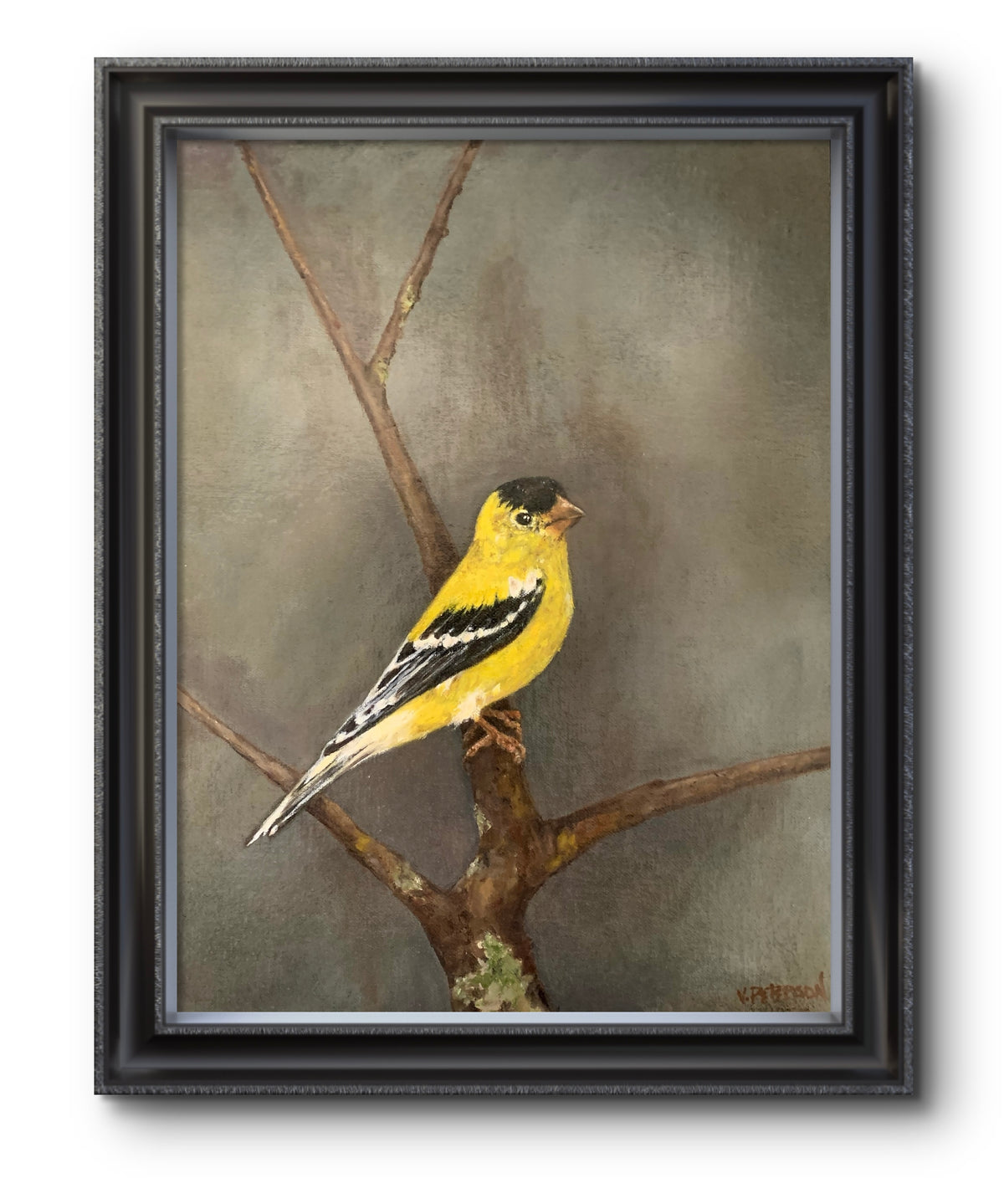 "My Sanity is a Yellow Bird" Original Oil Painting